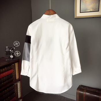 Κομψό ανδρικό πουκάμισο  με  κολάρο και μοτίβα , 2 σχέδια
