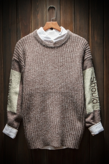 Много топъл ежедневен пуловер с О-образна яка , 2 модела
