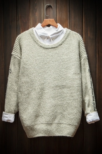 Семпъл мъжки пуловер от топла вълна , 2 модела