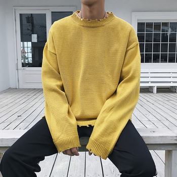 Мъжки широк пуловер в четири цвята