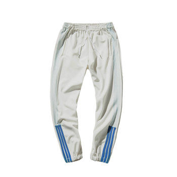 Ежедневен мъжки спортен панталон със семпли ленти от двете страни на крачолите