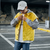 Αθλητικό denim μπουφάν σε τρία χρώματα