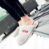 Ανδρικά παντόφλες χειμώνα με απαλή και ζεστή εξωτερική σόλα και αντιολισθητική σόλα