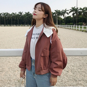 Αθλητικό λεπτό, κομψό σακάκι με κουκούλα σε δύο χρώματα