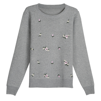 Удобен дамски пуловер с О-образна яка в различни цветове