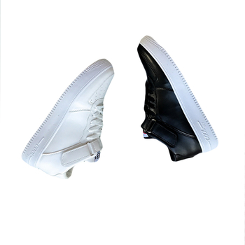 Casual ανδρικά πάνινα παπούτσια σε μαύρο και άσπρο