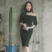 Γλυκό μαύρο γυναικείο φόρεμα